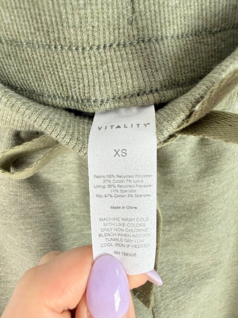 Vitality Studio Jogger Sweatpants Matcha Marl Green Size XS $82 EUC - Picture 8 of 11